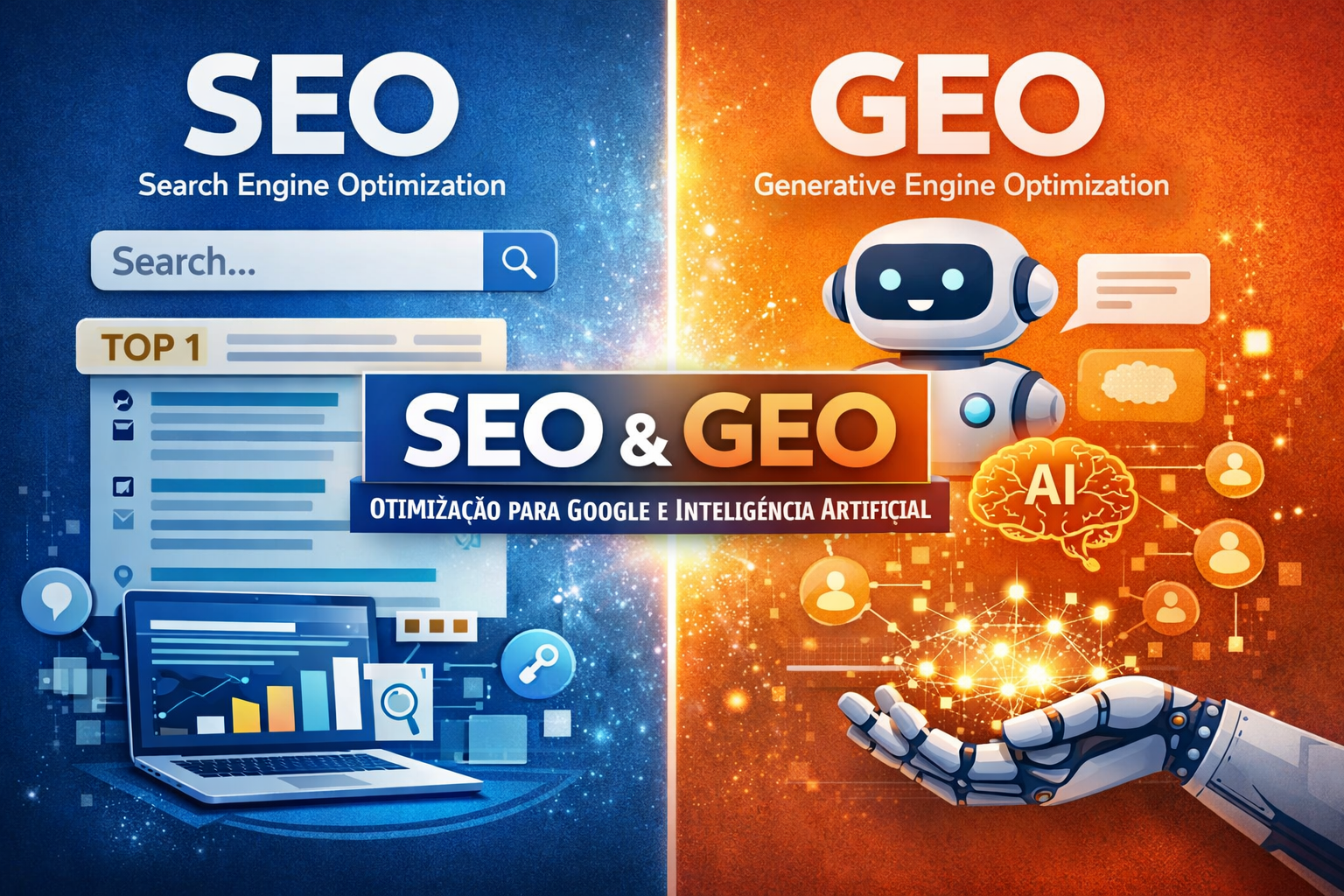 SEO e GEO: Como Dominar o Google e Inteligências Artificiais